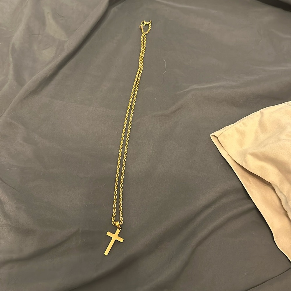 Never worn cross necklace